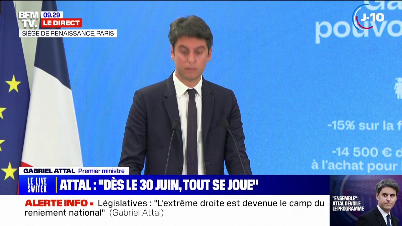 Gabriel Attal: "Pas de hausse d'impôts, quoi qu'il arrive"