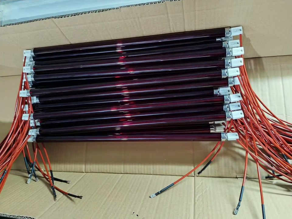 Ruby infrared halogen heat lamp for car paint booth and heater