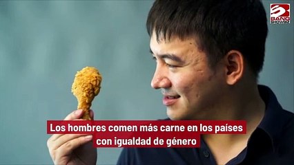 Los hombres comen más carne en los países con igualdad de género