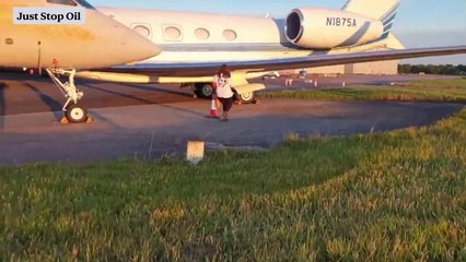 Just Stop Oil paint private jets hours after Taylor Swift's lands