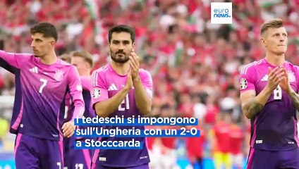 Euro 2024: vola la Germania, pari Scozia-Svizzera e Croazia-Albania