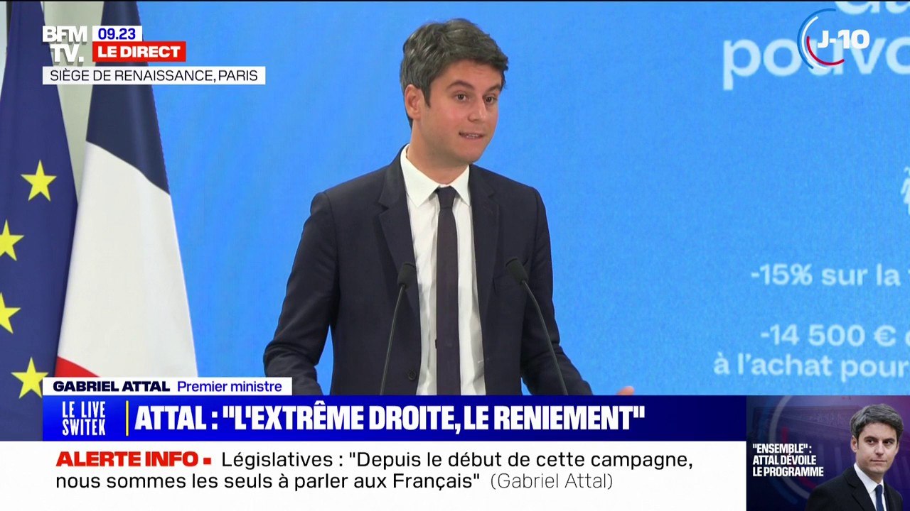 Législatives: Gabriel Attal fustige le programme du RN "sur le pouvoir d'achat" qui a "fondu comme neige au soleil"