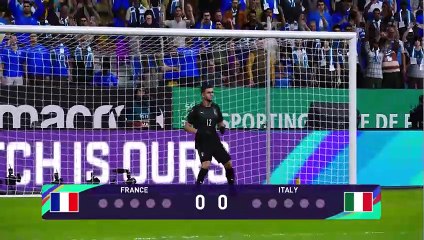 italy vs farance gaming efootball  konami cup  panalty shoots