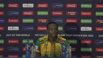 Kagiso Rabada, 3 for 18, on South Africa's 18-run USA win