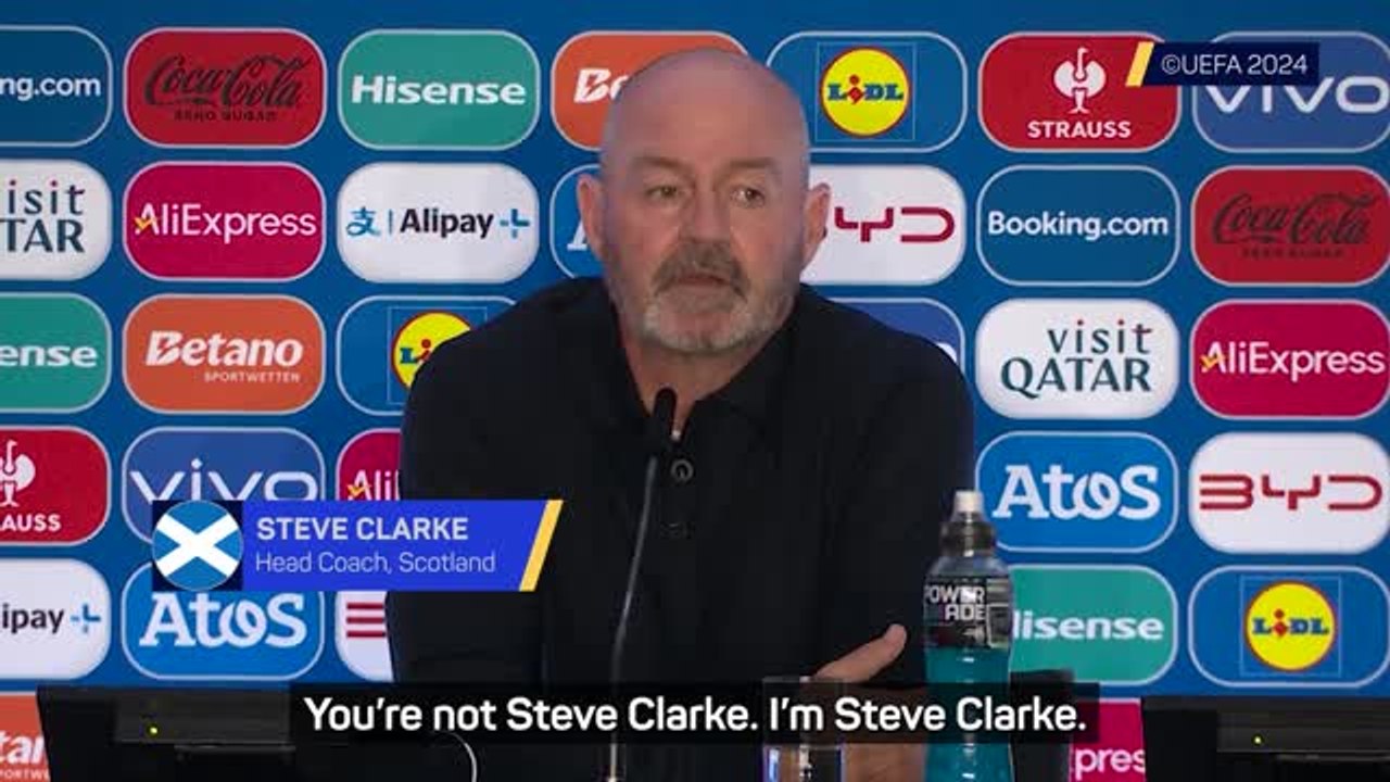 Clarke teases reporter after Scotland-Switzerland draw