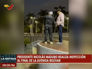 Presidente Nicolás Maduro realiza inspección de obras emblemáticas de la Av. Bolívar de Caracas