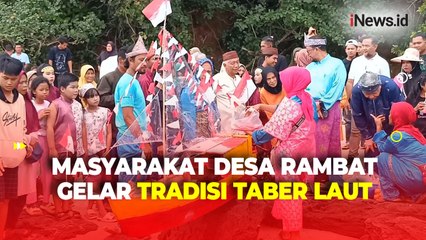 Momen Masyarakat Desa Rambat Gelar Sedekah Adat Taber Laut sebagai Bentuk Syukur Rezeki