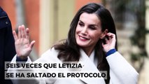 Seis veces que Letizia se ha saltado el protocolo