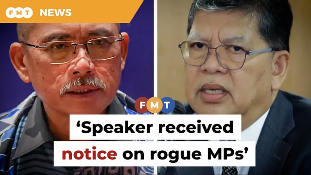 Speaker has received notice on rogue Bersatu MPs, says Kiandee