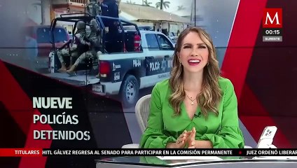 Detención de 9 policías municipales en Veracruz