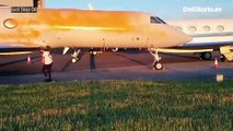 El grupo ecologista 'Just Stop Oil' ha pintado aviones privados horas después de que Taylor Swift aterrizara
