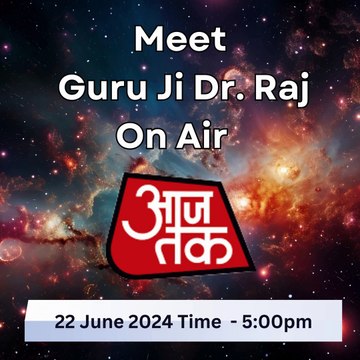 Guru Ji Dr. Raj On Air at Aaj Tak