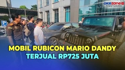 Mobil Rubicon Mario Dandy Terjual Rp725 Juta, Uangnya Akan Diserahkan ke David Ozora