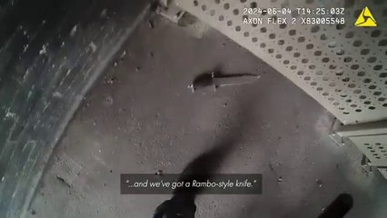 London: Man throws ‘Rambo’ knife from waistband in police foot chase