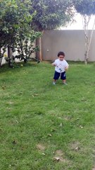 Baby’s First Time Walk on Grass