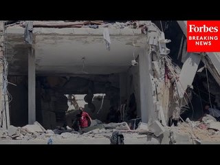 An Airstrike On The Al Bureij Refugee Camp Resulted In The Death Of At Least Three People In Gaza