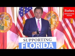 JUST IN: Florida Gov. Ron DeSantis Signs New Healthcare Legislation To Combat Cancer
