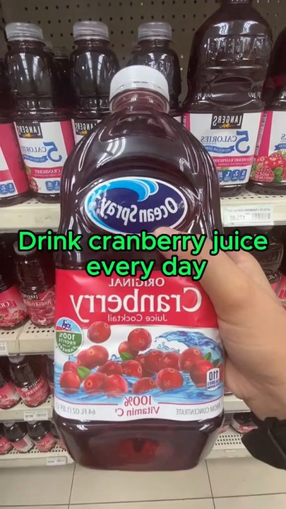 What happens to your body if you drink cranberry juice every day