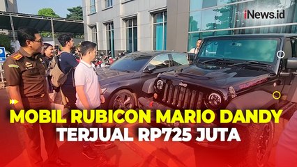 Laku Lelang, Mobil Rubicon Mario Dandy Terjual Rp725 Juta, Uangnya Akan Diserahkan ke David Ozora