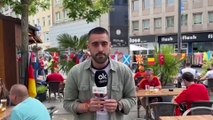 La afición española tiñen de rojo Gelsenkirchen antes del partido contra Italia