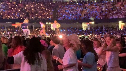 Saltburn star Rosamund Pike spotted 'shaking it off' at Taylor Swift gig in Cardiff