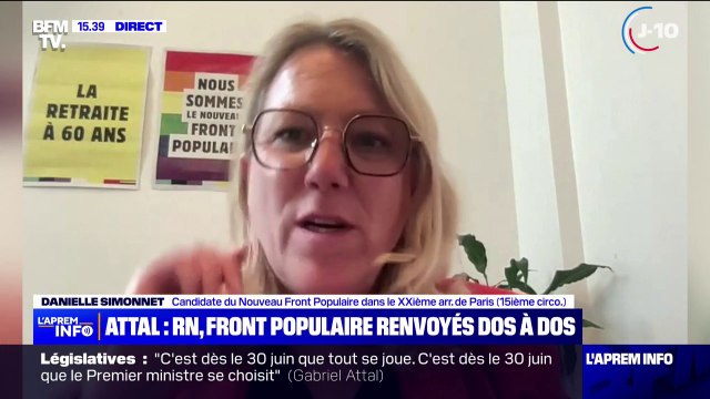 Législatives: Ce qui est totalement irresponsable c'est de laisser autant d'hommes et de femmes dans notre pays qui n'arrivent pas à boucler les fins de mois , pointe Danielle Simonnet (candidate Nouveau Front populaire)