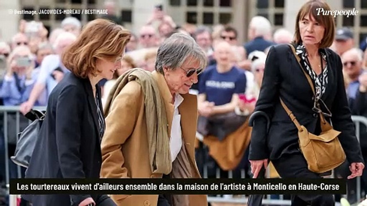 Jacques Dutronc épaulé par sa compagne Sylvie Duval pour dire adieu à Françoise Hardy, le duo réuni avec Thomas