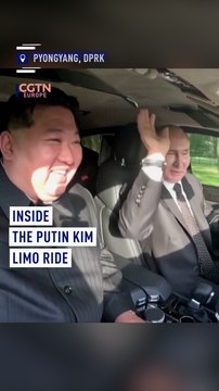 Footage from inside Putin and Kim ride in luxury Aurus limo released