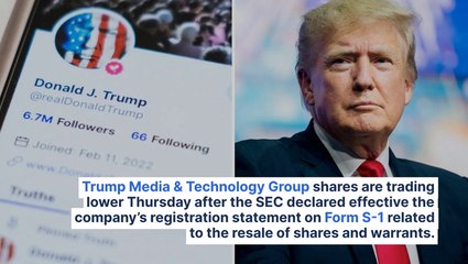 Trump Media & Technology Group Stock Is Tumbling Thursday: What's Going On?