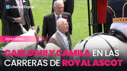 Carlos III y Camila en el tercer día de las carreras de caballos Royal Ascot