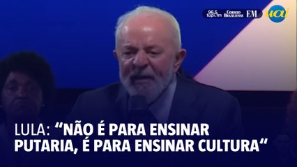 Lula diz que artista, cinema e novela não deve ensinar 'putaria' e cobra regulação do streaming