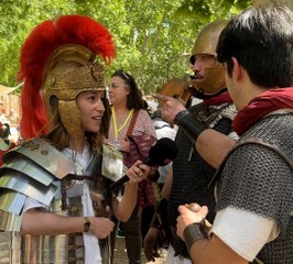 Églantine aux Journées romaines de Nîmes
