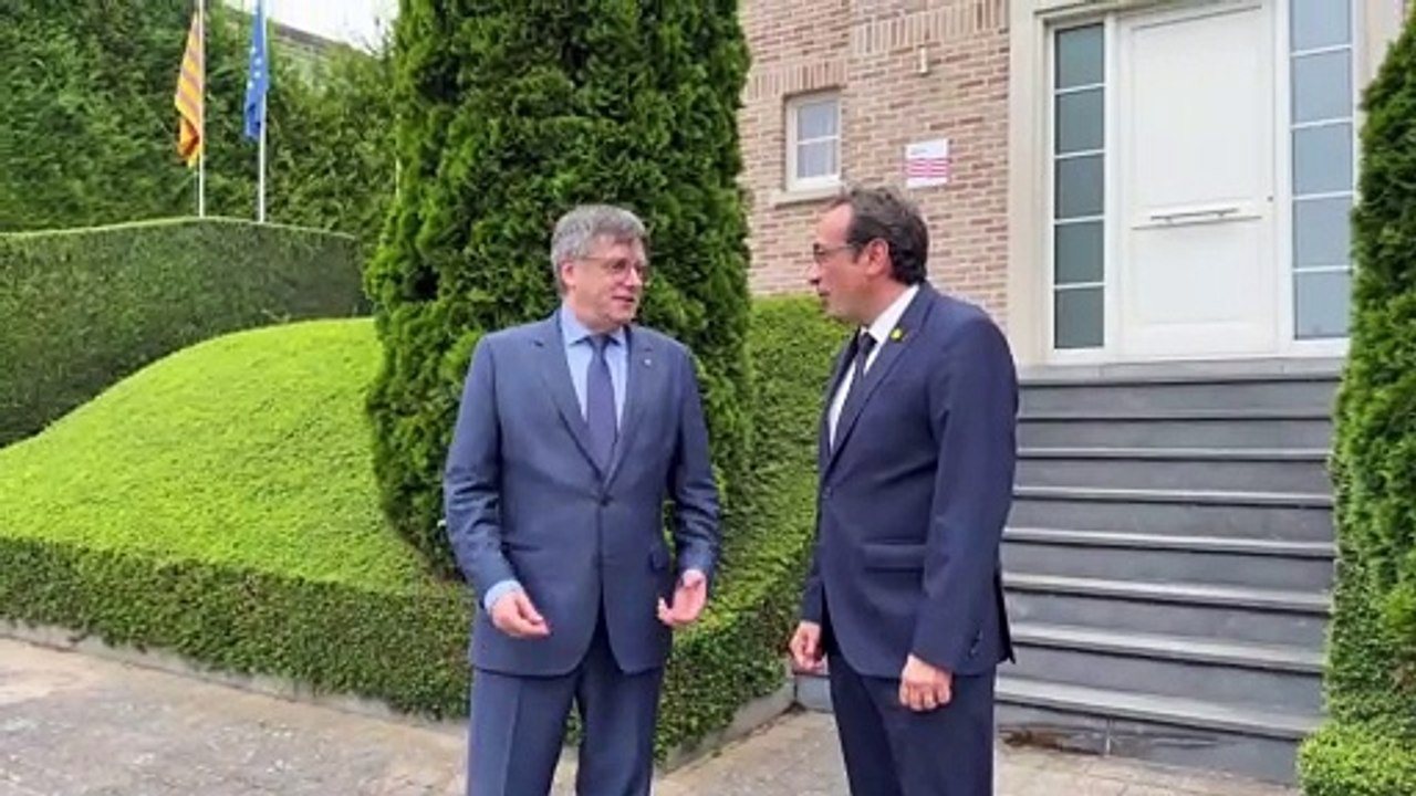 Josep Rull es reuneix amb Carles Puigdemont a Bèlgica