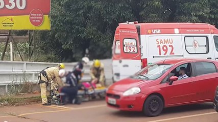 Download Video: SAMU e Bombeiros salvam mulher em surto na rodovia PRc-467