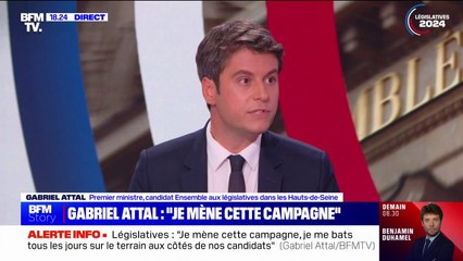 Gabriel Attal: "Si les extrêmes venaient à gagner les élections, ce serait une catastrophe pour la vie des Français"