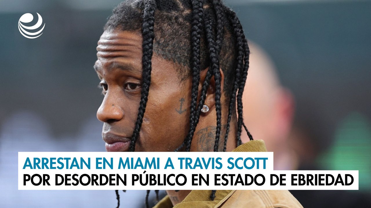 Arrestan en Miami a Travis Scott por desorden público en estado de ebriedad