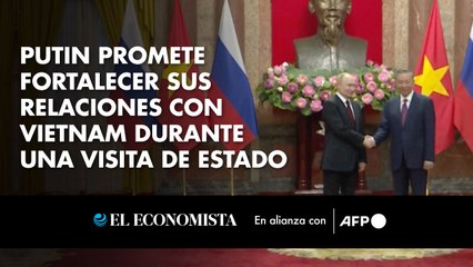 Putin promete fortalecer sus relaciones con Vietnam durante una visita de Estado