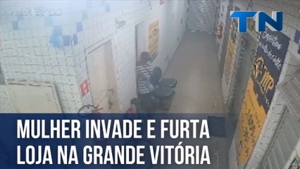 Mulher invade e furta loja na Grande Vitória