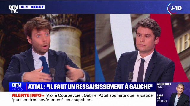 Il y aura un candidat Ensemble pour la République au deuxième tour , assure Gabriel Attal