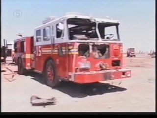 9/11 Graveyard Memorial for the Emergency Trucks destroyed in Twin Towers attack Sep 11 2001