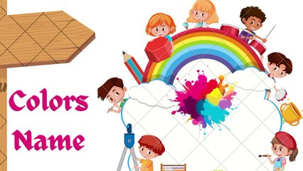 Learn color name with objects for kids and toldders.