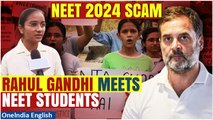 NEET Paper Leak Scam: Rahul Gandhi Meets NEET Aspirants, Says Will Fight For Them | Watch