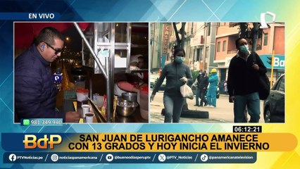 ¿Llegó el frío extremo?: San Juan de Lurigancho amanece con 13 grados y hoy recién empieza el invierno
