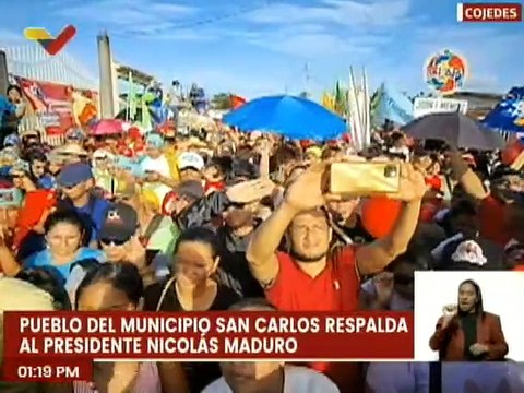 Pueblo de Cojedes marchó para ratificar una vez más su apoyo al presidente Nicolás Maduro