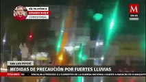 Protección Civil toma medidas de precaución tras fuertes lluvias en SLP
