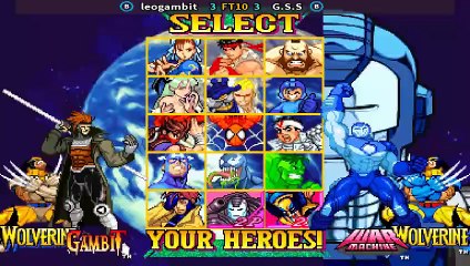 Marvel Vs Capcom - Leogambit  Vs G.S.S FT10