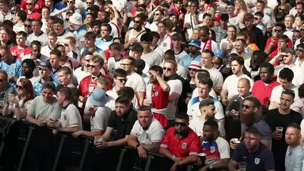 England fans watch draw with Denmark at Euros
