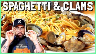 Pasta & Pinot Night! Spaghetti and Clams | Kiki Kuisine