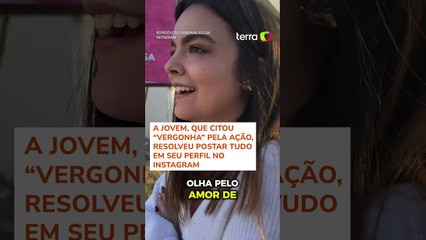 Jovem de 22 anos ganha outdoor da família com ‘procura-se namorado’ em SC #shorts