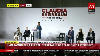 Claudia Sheinbaum presenta a su gabinete presidencial